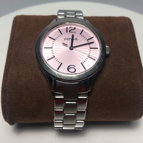 Fossil Accessories - Fossil Silver and Pink Watch